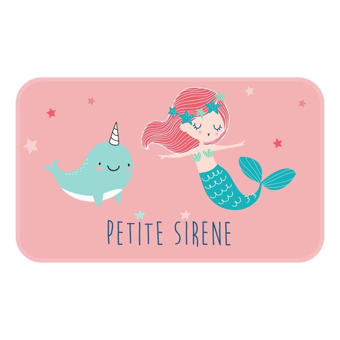 Tapis velours La Petite Sirène