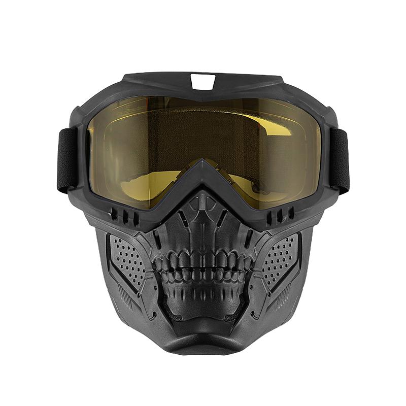 1 Pezzo Moto da Cross a Prova di Esplosione Motocross Cs Gioco di Guerra Paintball Caccia Maschera Tattica Maschera Antivento per Moto