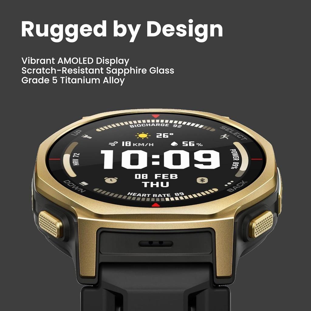 Amazfit T-Rex 3 Pro smartwatch 1.32 inch AMOLED Black/Gold