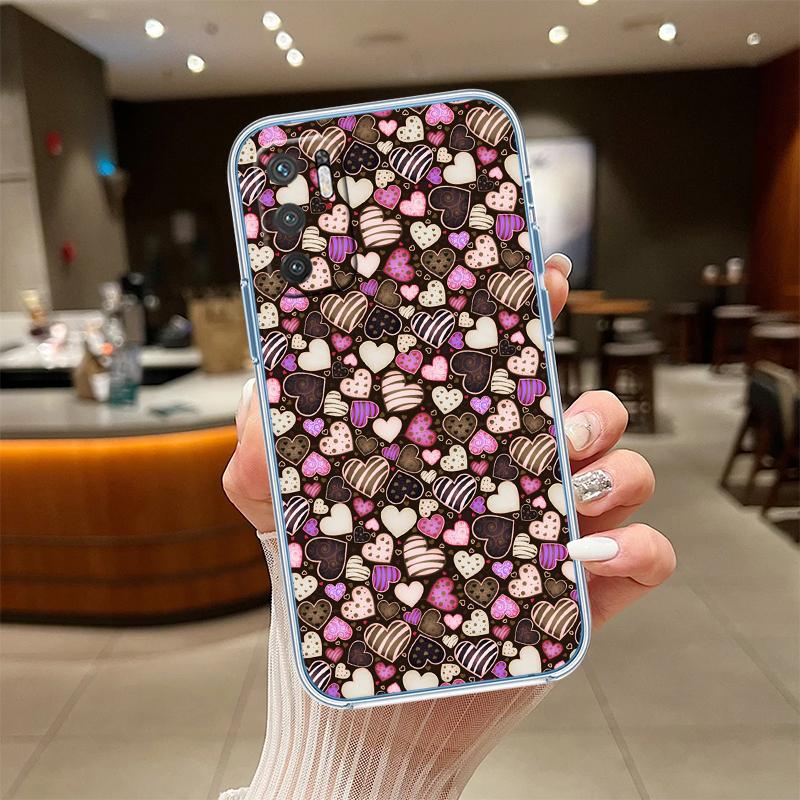 UP17 Calm Heart Transparent Phone Case for Samsung Galaxy A04 A04S A14 A23 A34 A54 M23 M33 M52 M53