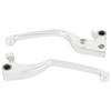 Kijima Slim Aluminum Levers with Needle Bearings for XL Sportster Chrome Die-Cast ('04-'12), Plated, HD-04355