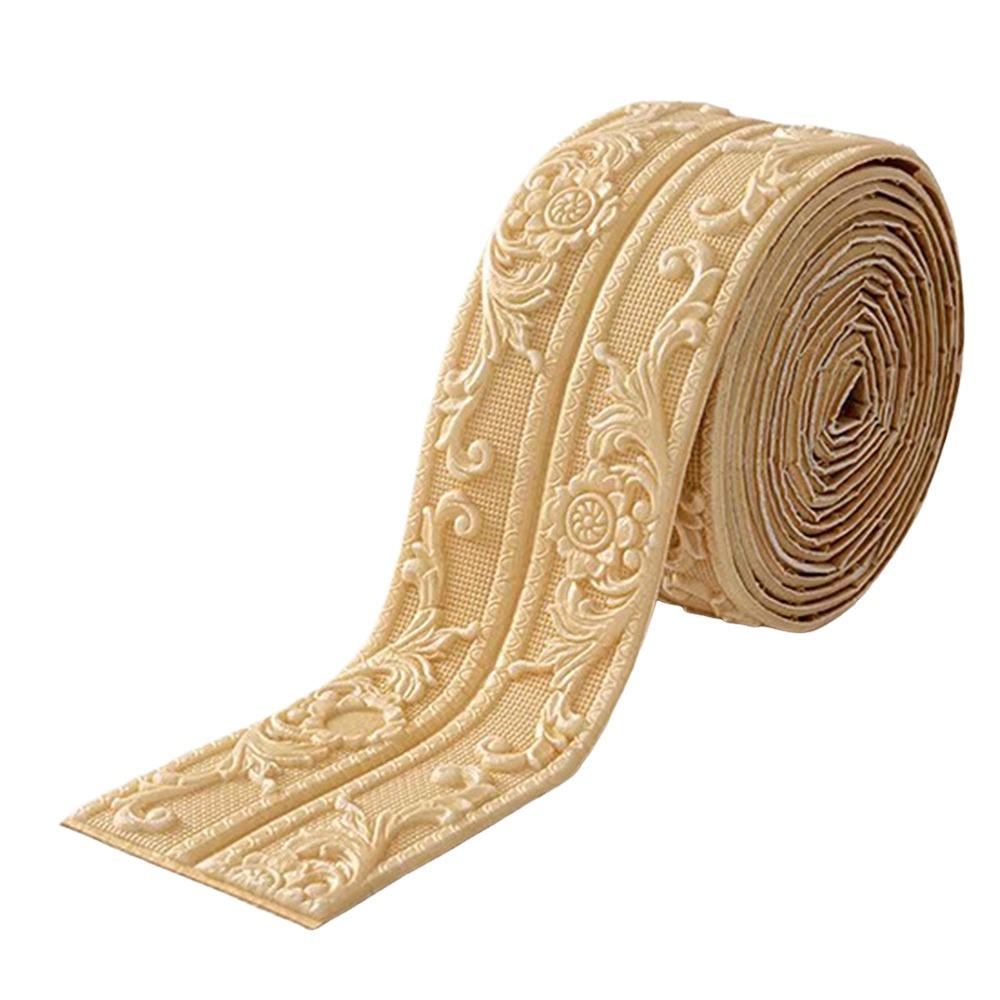 

1 Roll Self-Adhesive Self-Adhesive Foam Strip Waterproof Peel & Stick Trim Corner Trim Door Frame золотий