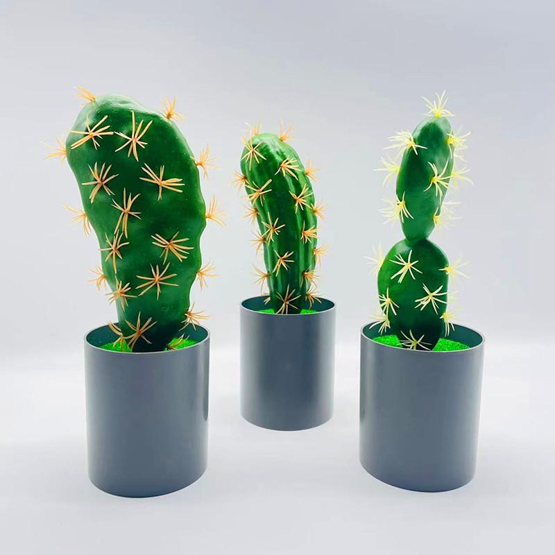 Artificial Cactus Simulation Green Plant Bonsai For Indoor And Decor Desktop