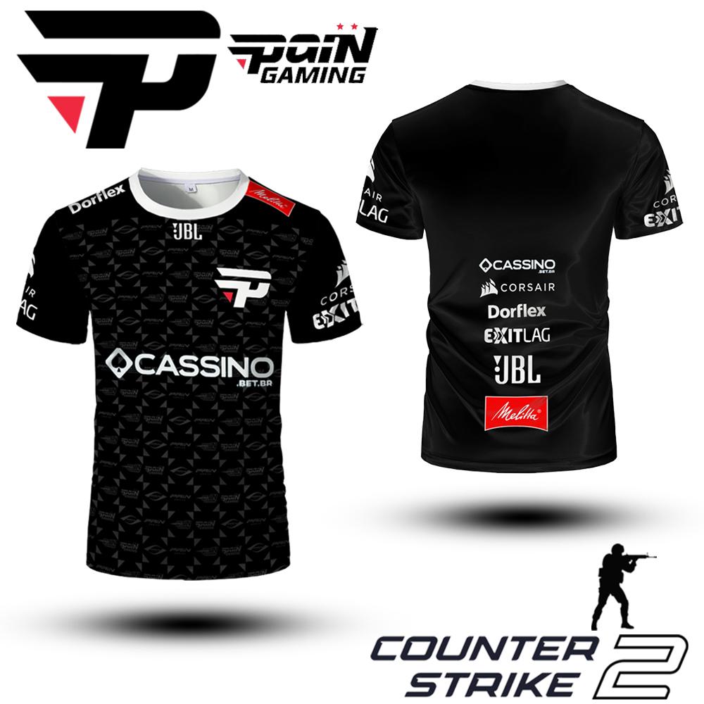 

PaiN Gaming Club 2025 Uniforms Esports Jerseys CSGO Player Custom Tops Men s And Women s Breathable Sports T-shirts Boys Tees 6XL