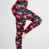 Love Sexy Lips Digital Printed Yoga Pants, High Waist and Hip Lifting Yoga Clothes, Sports and Fitness Pants