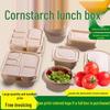 Biodegradable 3-Compartment Meal Prep Containers with Lids