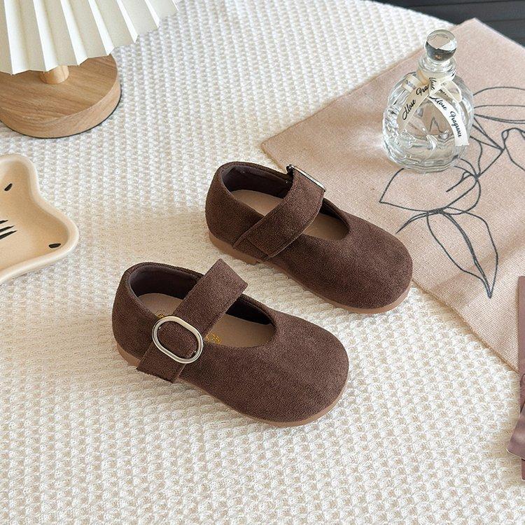 Girls Shoes 2025 New Autumn Children's Princess Shoes Girls Soft-soled Small Leather Shoes Korean Version of Birken Doudou Single Shoes