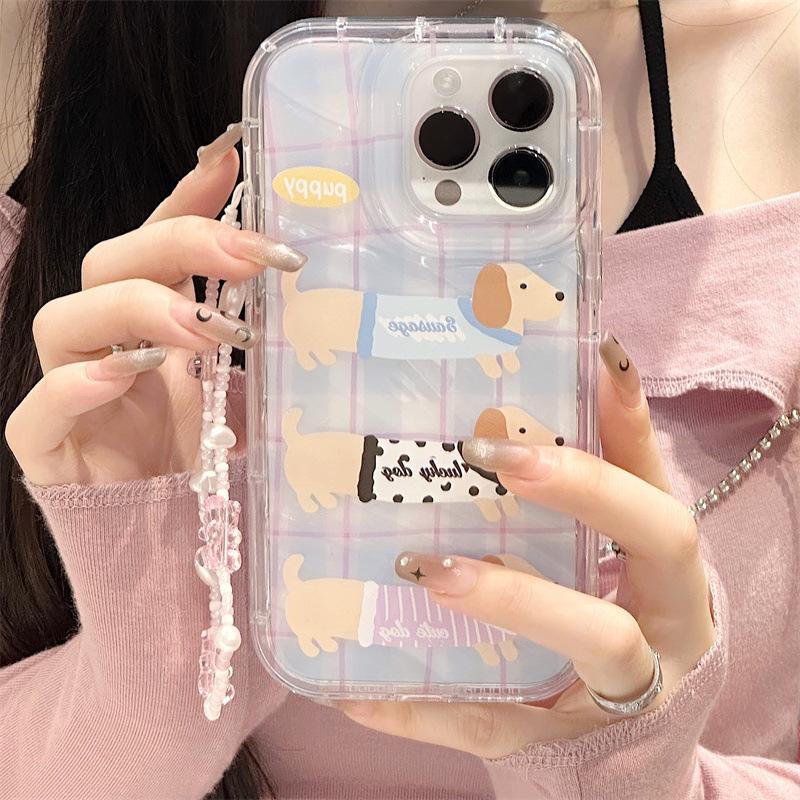 Zhitai Phantom Shell Case for iPhone 12, 13, 14 Pro/Pro Max with Bracelet