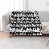Dazai Osamu Collage- Manga Black and White Version Throw Blanket Foldable Soft Warm Blanket for Outdoor Use
