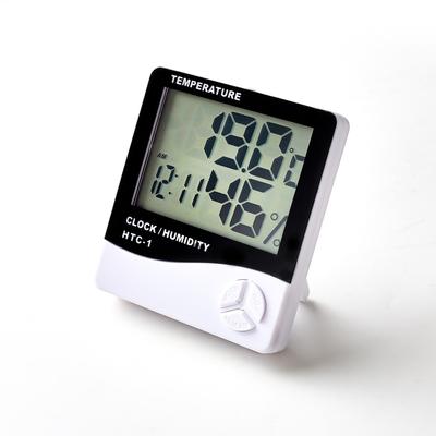 LCD digitális asztali óra Némítás Éjszakai fény Szundi Diák ébresztőóra Lakberendezési asztali óra hőmérséklet páratartalom naptár kijelzővel