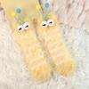 Funny Fuzzy Socks Cute Cartoon Fluffy Slipper Socks Women Men Warm Plush Crew Socks for Indoor Wear Sleep Holidays Birthdays Gift