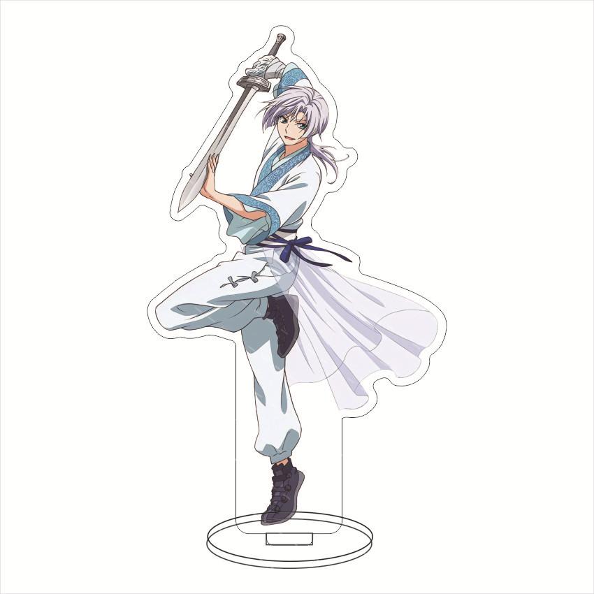 15cm Anime Akatsuki no Yona Yona Yun Kijia Son Haku Jieha Suuon Shina HD Game Figures Acrylic Stand Fans Desktop Ornament Gifts 15 cm