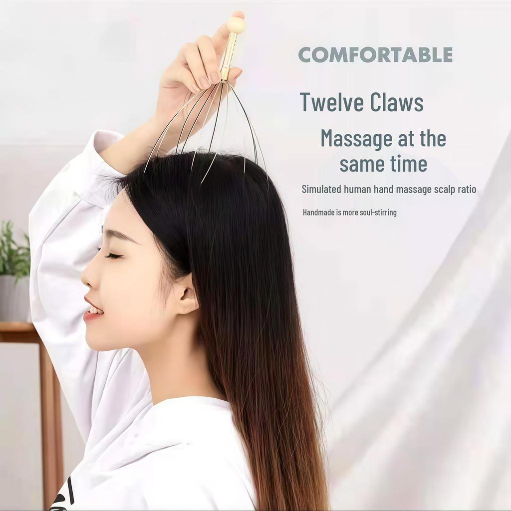 Octopus Scalp Massager - Soul Soothing Claw Tool
