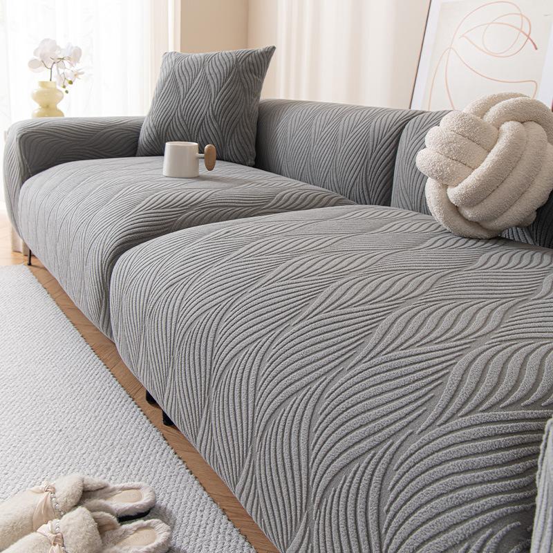 

Simple Style Jacquard Velvet Sofa Cover New Four Season Universal Fixed Anti Slip All Inclusive Universal Cover 90cm-140cm