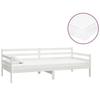 Maison Exclusive - Lit de repos avec matelas 90x200 cm Blanc Bois de pin massif