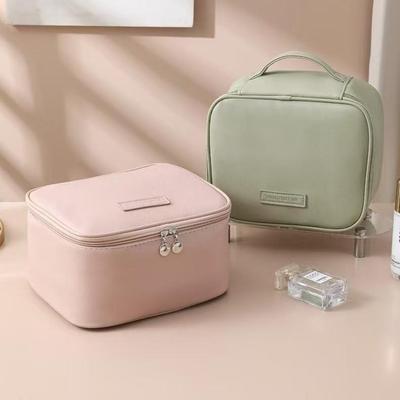 Bolsa de Maquillaje de Lujo para Viaje 2025: Gama Alta, Gran Capacidad, Plegable, Almacenamiento con Compartimentos - Perfecto para Viajes y Esenciales de Negocios