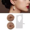 Ear Model Soft Silicone High Simulation Clear Structure Human Ear Model for Piercing Practice