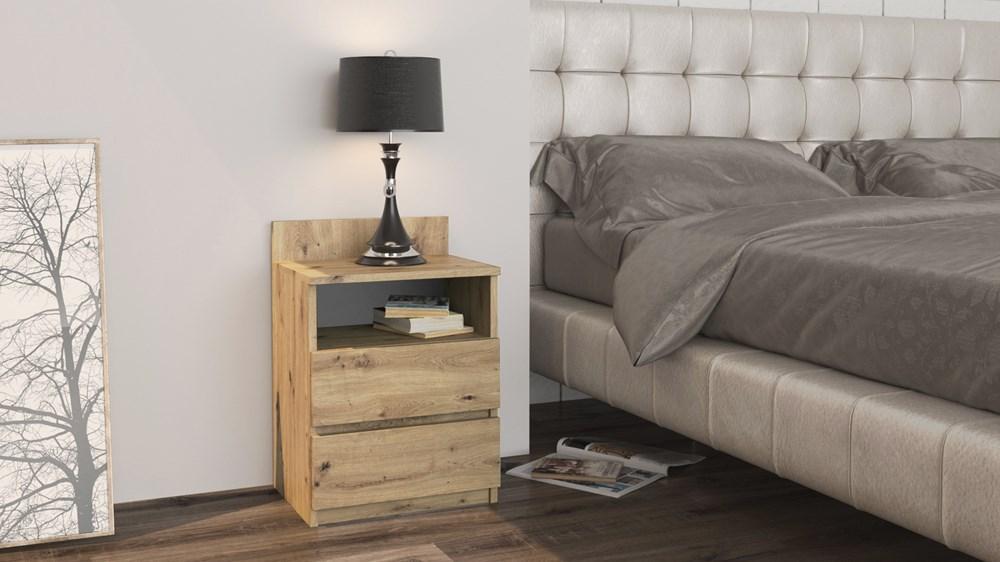 BEDSIDE TABLE BEDROOM M1 ARTISAN OAK