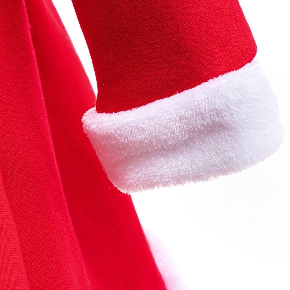 Hat Beard Children's Christmas Clothes Fleece Kids Cosplay Clothes  Boys Girls