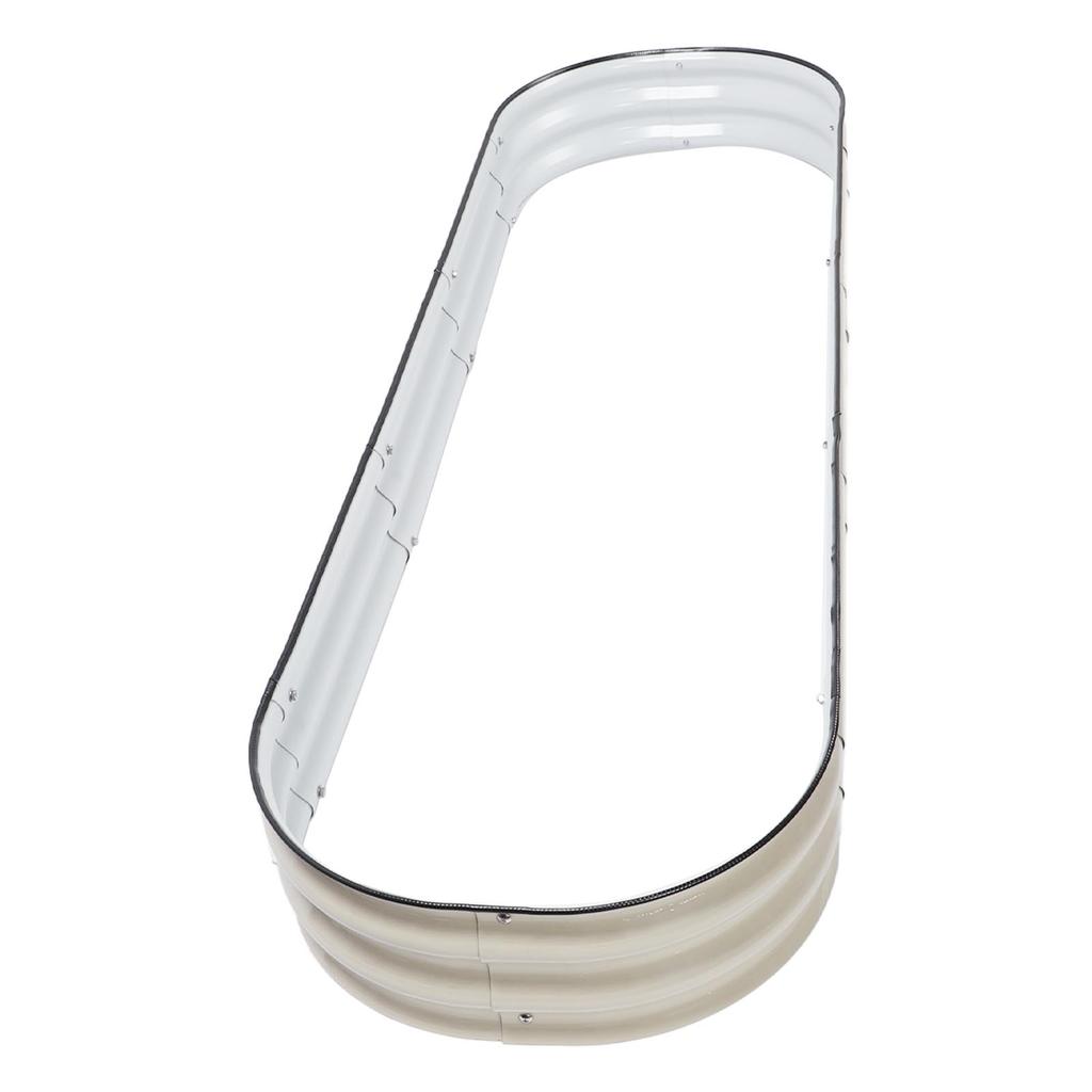 Steel Raised Garden Bed   Gardening Outdoor Planter Box with Open Bottom for Growing Vegetables Fruits Flowers