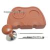 Beechwood Italian Coffee Tamper - Light Wood Handle, Available In 51/53/58mm