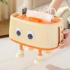 Creative DIY Cute Foot Decoration Storage Box Detachable Non Adhesive Tissue Box Garbage Can Foot Decoration YLE586