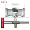 Fixed buckle Frame Fasteners 1\2''/3\4" Circular Pipe Connector New Pipe Fitting Connector  pipes