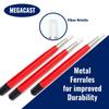 Megacast Fiberglass Scratch Brush Pens Coin Electronic Rust and Corrosion Removal - 3-Pack - Jewelry, Watches, Cleaning, Applications,