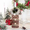 Christmas Wine Bottle Cover Decorative Knitting Holder Handmade Wine Protective Bag For Friends Holiday Festival Living Room