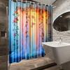 Romantic Floral Shower Curtain, Elegant Rose Design For Bathroom Decoration, Soft And Smooth Polyester Fabric Shower Curtain