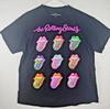 Size XL - The Rolling Stones Lips Logo Graphic 100% Cotton T-shirt Mens Tees Top Black