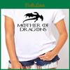 Luksusowy damski T-shirt Matka Smoków Zainspirowany Grą o Tron Prezent dla Khaleesi