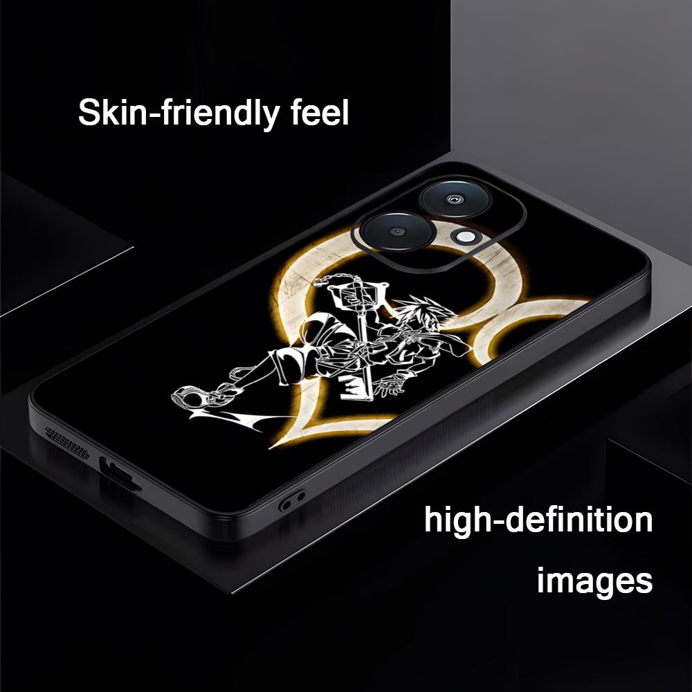 Hot Kingdom Hearts Game Phone Case For Xiaomi Redmi Note 13,12,11, 10 Pro Plus S,  5G, 12S, Luxury Soft Black Phone Cover
