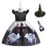 Halloween Children's Costume, Girls Cosplay Cosplay Witch Pumpkin Show Dress Girl Princess Dress