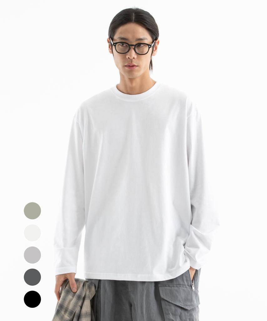 UNIONSTUDIO Loose Fit Basic Silky Long Sleeve Tee ( 4 Colors )