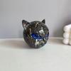 Hand-Carved Luxury Black Cat Figurine Resin Elegant Black Cat Figurine  Decorative Statue