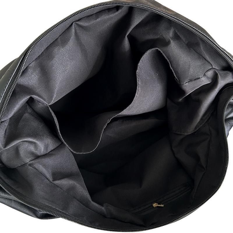 ZZZZ Retro Lässige Große Kapazität Gefaltete Leder Umhängetasche