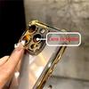Luxury Electroplate Transparent Armor Phone Case For iPhone 16 15 14 13 12 11 Pro Max 16 15 14 Plus Bumper Shockproof Clear Cover