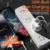 35W GaN Fast Charger with QC 3.0 & PD, Compatible with European & American Standards (9V/12V)