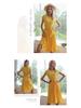 2026 Summer Polka Dot Pleated Lace-up Dress - Mid-length Casual Short-sleeved Style for European and American Markets