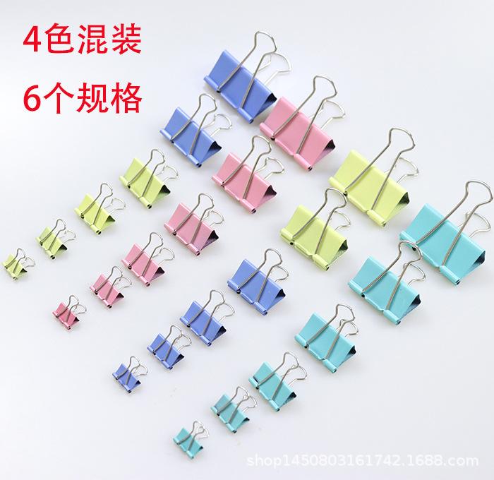 

Black Bulldog Binder Clip Set - 15, 25, 32, 41, 51MM Black 15MM 12pcs