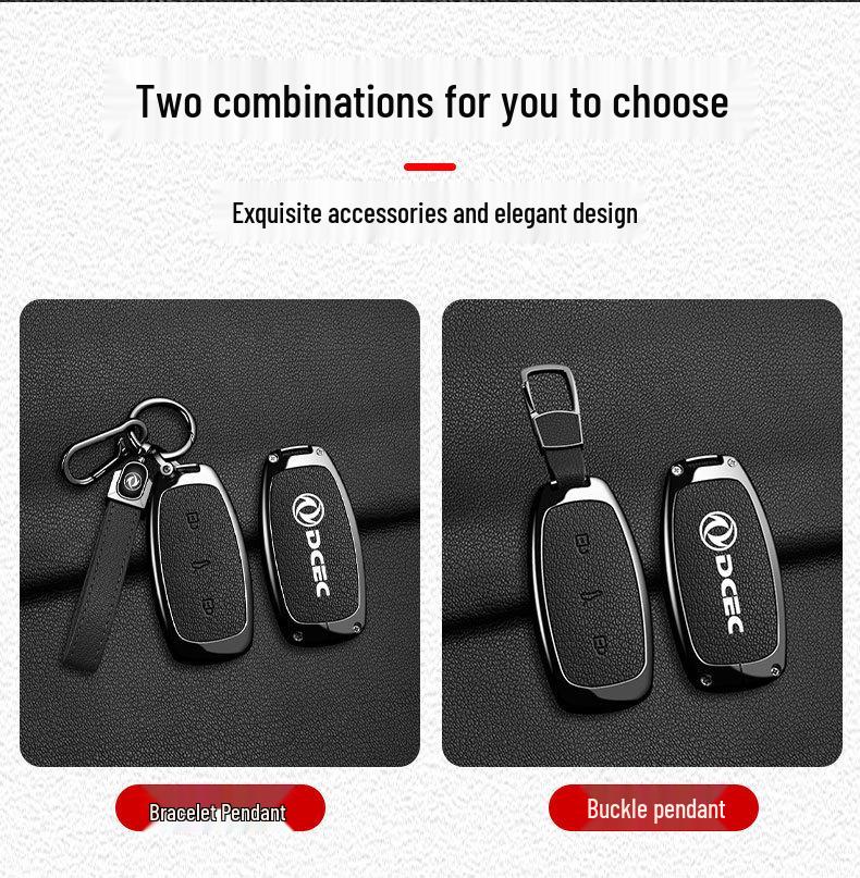 New Metal Key Shell Cover for Fengshen L8 Dream Ideal Edition (25 Models) - Car Accessory