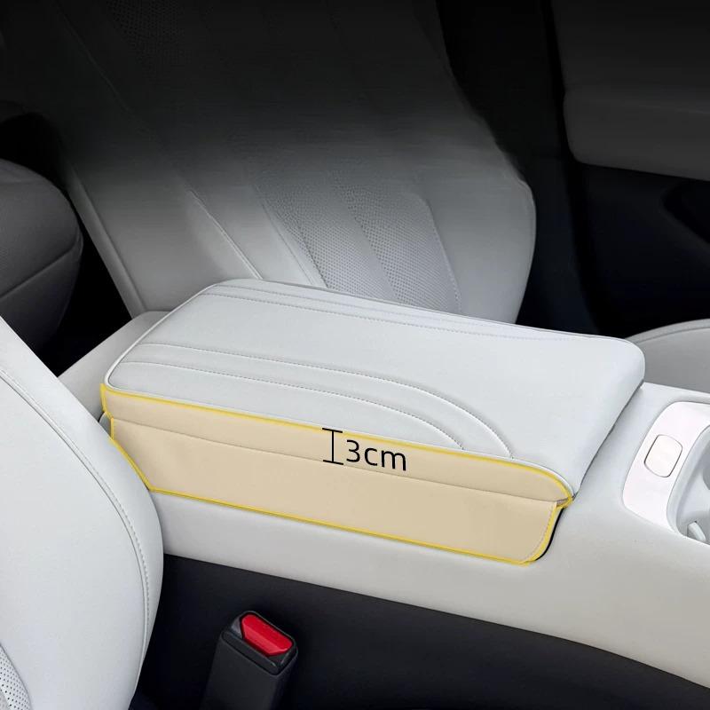 For XPENG P7+ P7 Plus Special Central Armrest Case Protective Cover Napa Leather Boost Pad Interior Decorative Supplies