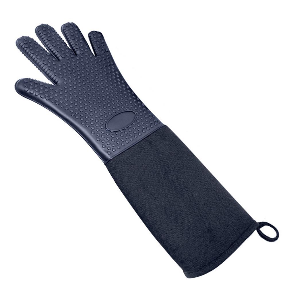 Extra Long Oven Mitts Heat Resistant Grill Gloves Professional Baking Gloves  Baking