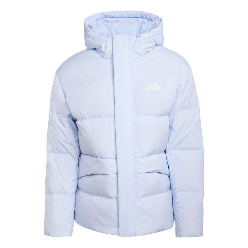 Adidas Water-Resistant Zipper Sports Warm Hooded Long Sleeve Down Jacket Unisex Jacket KS6486
