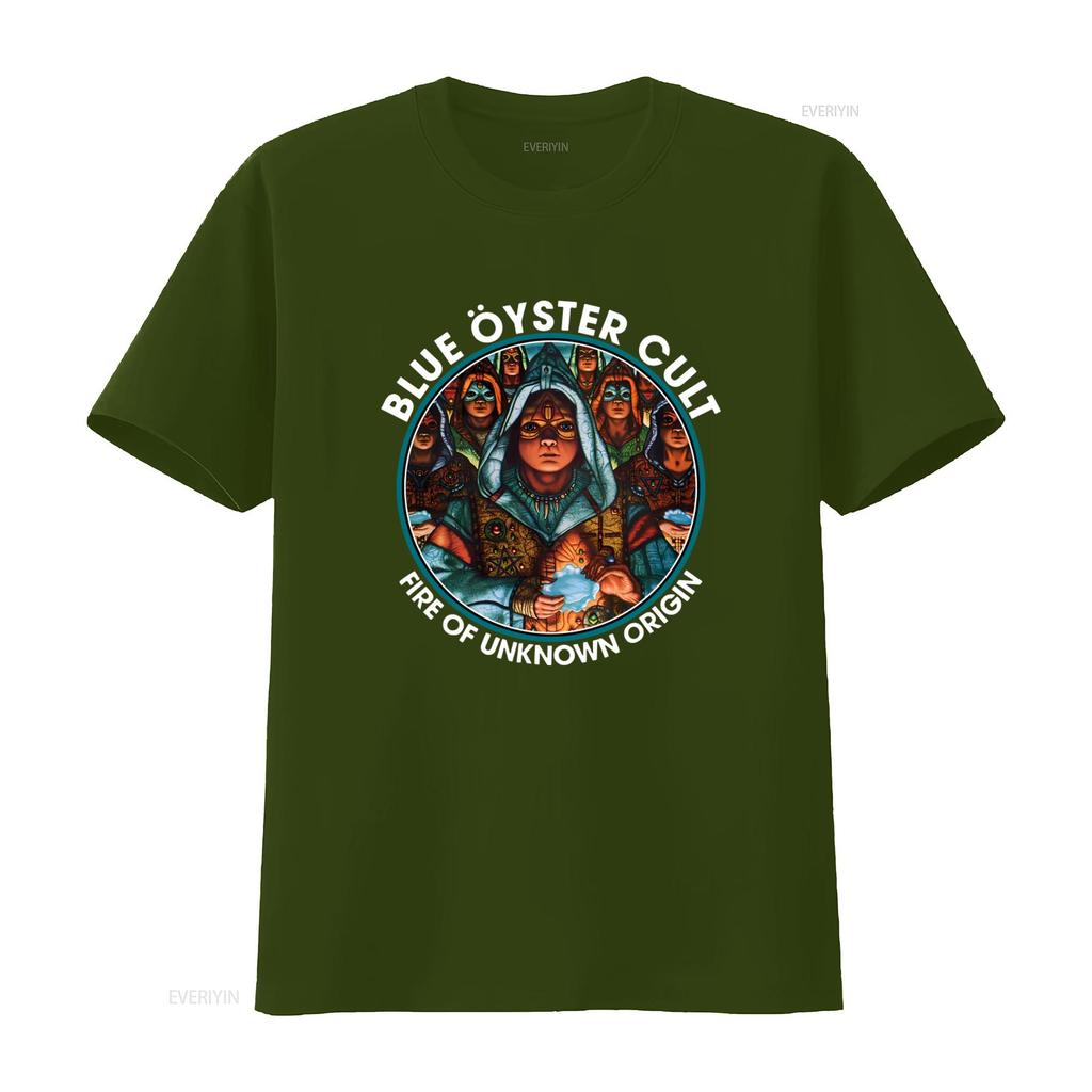 Blue Oyster Cult Fire Of Unknown Origin Cotton T Shirt S 5XL Vintage Washed Comfortable Designer Clothes Casual Unisex