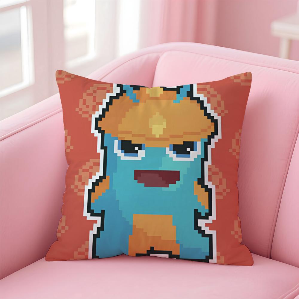 

Classic Anime SSlugterra Cushion Cover Pillowcase Short Plush Invisible zipper Room Sofa Cushion Cover 30X30cm
