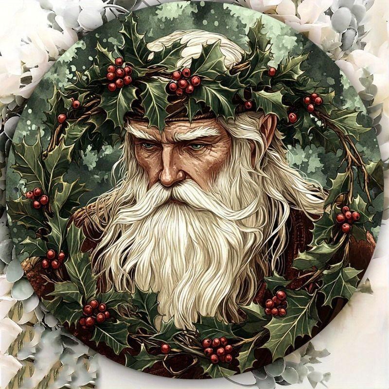 2D Flat Hanging Decorative Metal Sign Hand Painted Art