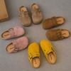 Chaussures style jeune Enfants Semelle souple Bout fermé À enfiler Sandales Garçons Filles Automne Hiver Chaussures de confort d'intérieur