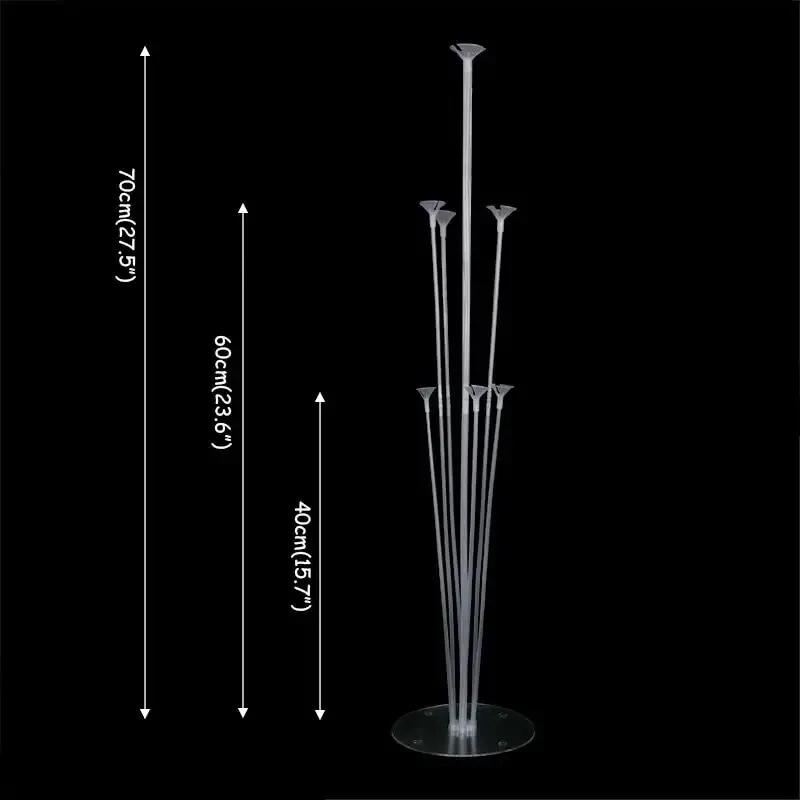 Golden wave point Balloon Stand Balloon Stick Kit Wedding Desktop Balloon Holder Birthday Party Balloon Accessories Baby Shower